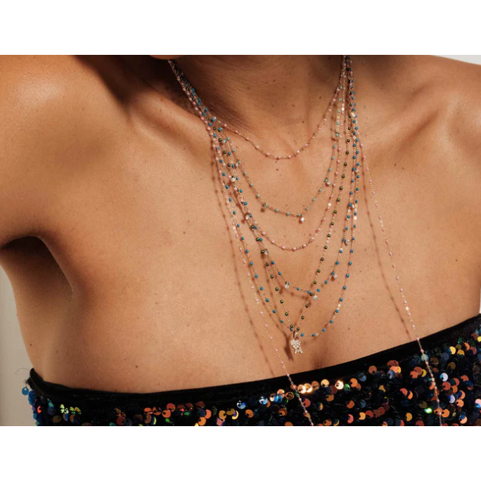 Rosy Brown Gigi Clozeau 16.5" necklace