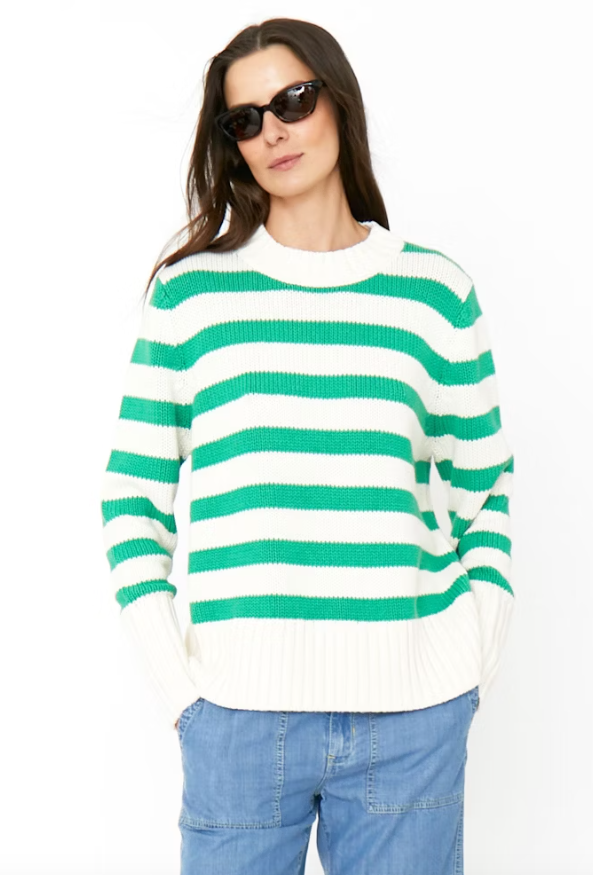 Tatum sweater from cream/green