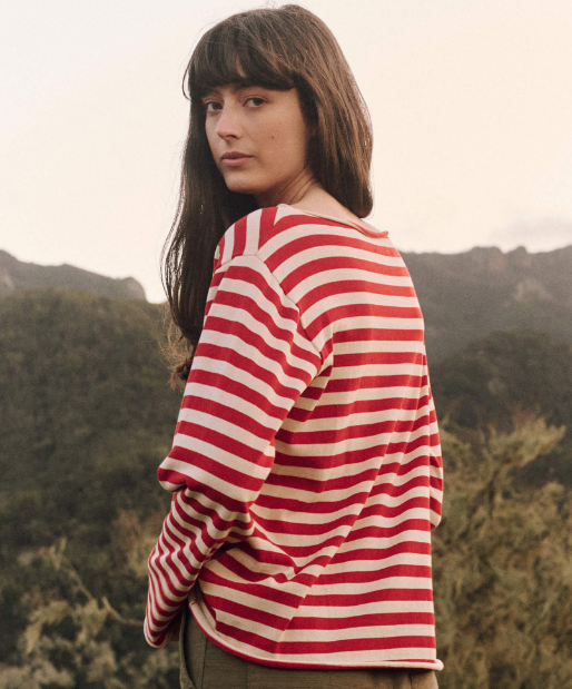 Sailor sweater red stripe