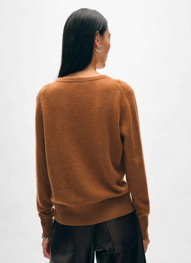 Russet Brown v-neck