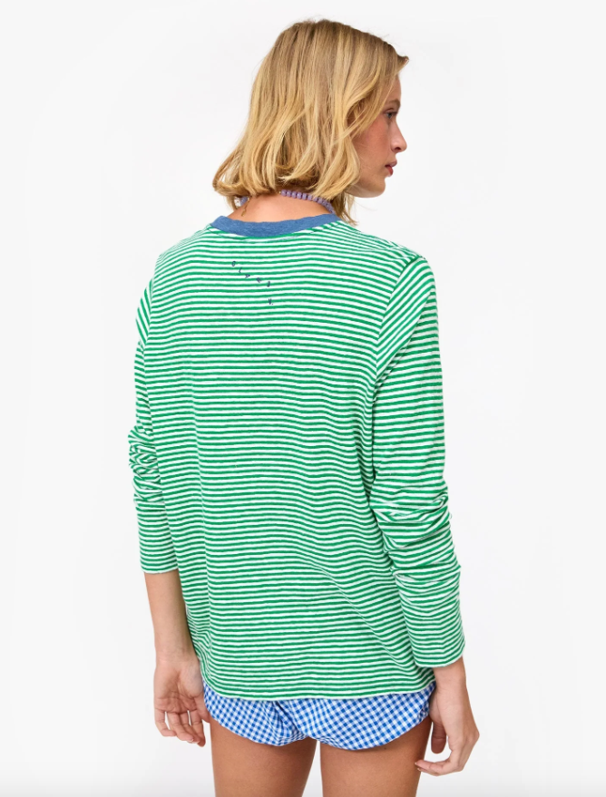 l/s green stripe tee | Clare V | MARKET