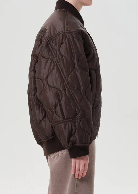 Isla Quilted Jacket bourbon | Agolde | MARKET