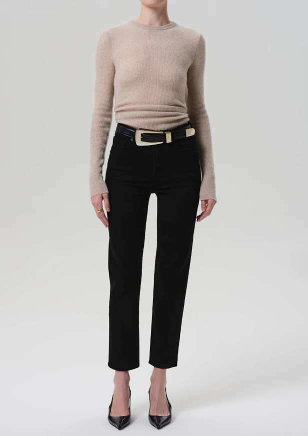 Caia Jean plush black | AGOLDE | MARKET