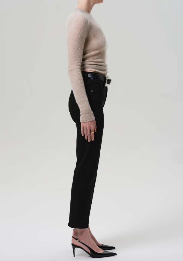 Caia Jean plush black | AGOLDE | MARKET