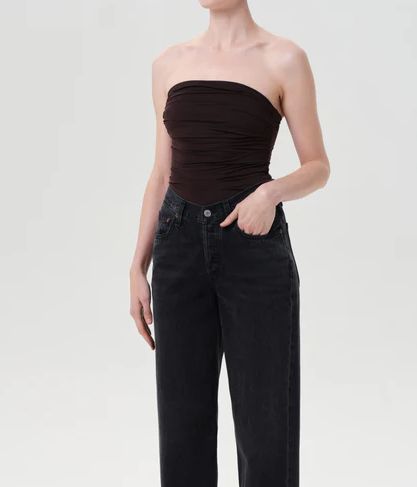 Gwyneth bodysuit black | AGOLDE | MARKET