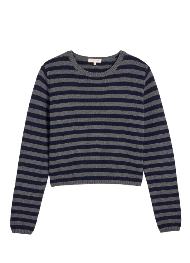 Melina sweater navy/grey | Demy lee | MARKET