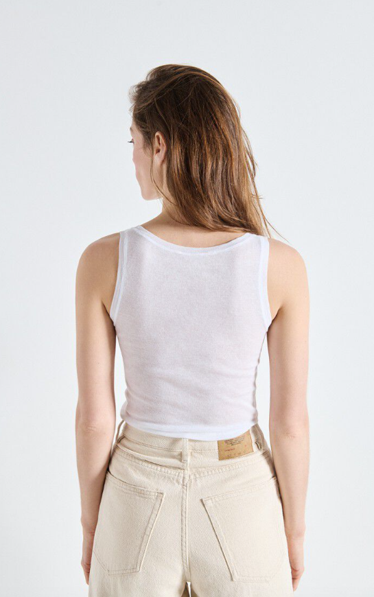 Scoop neck tank MA fabric black | American Vintage | MARKET