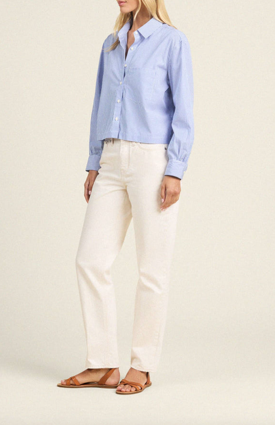Nessa shirt blue stripe | Trovata | MARKET