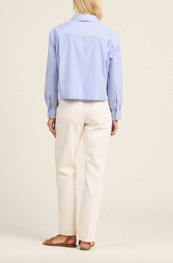 Nessa shirt blue stripe | Trovata | MARKET