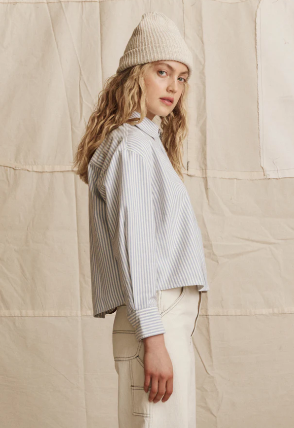 Cropped oxford blue stripe | The Great | MARKET