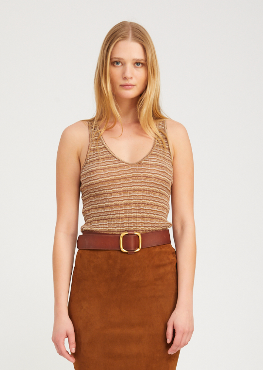 Stripe Tank Top vintage brown | SPRWMN | MARKET