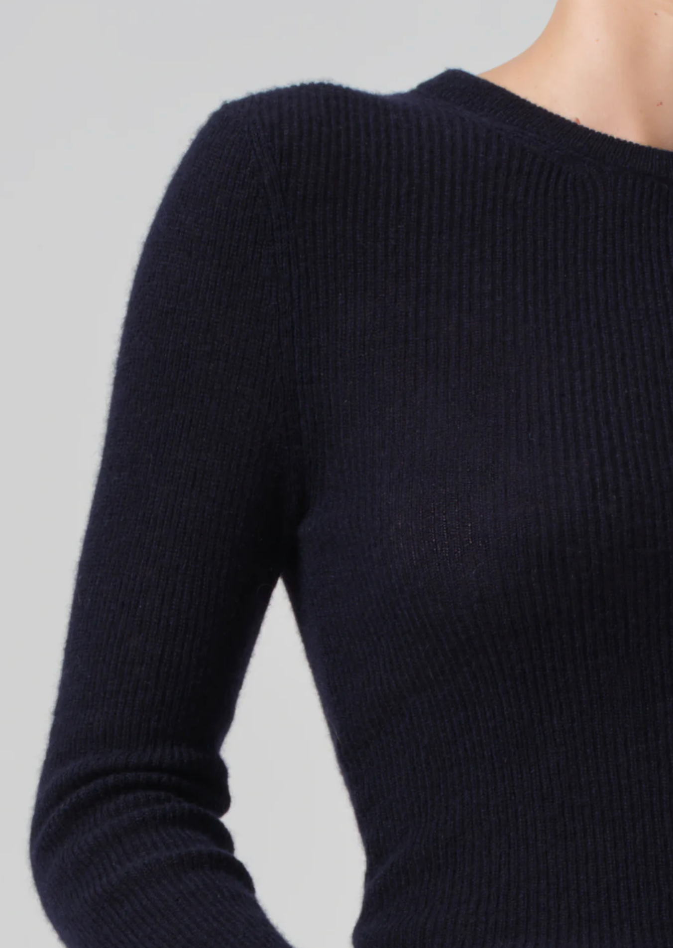 Alessia rib sweater navy