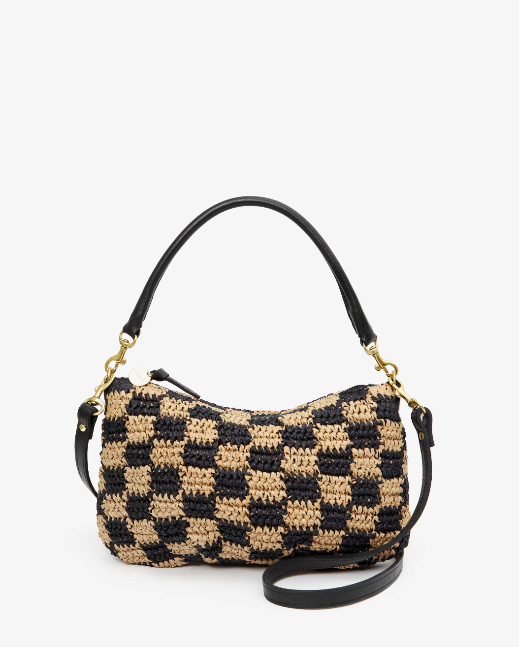 Petit Moyen Checkerboard raffia