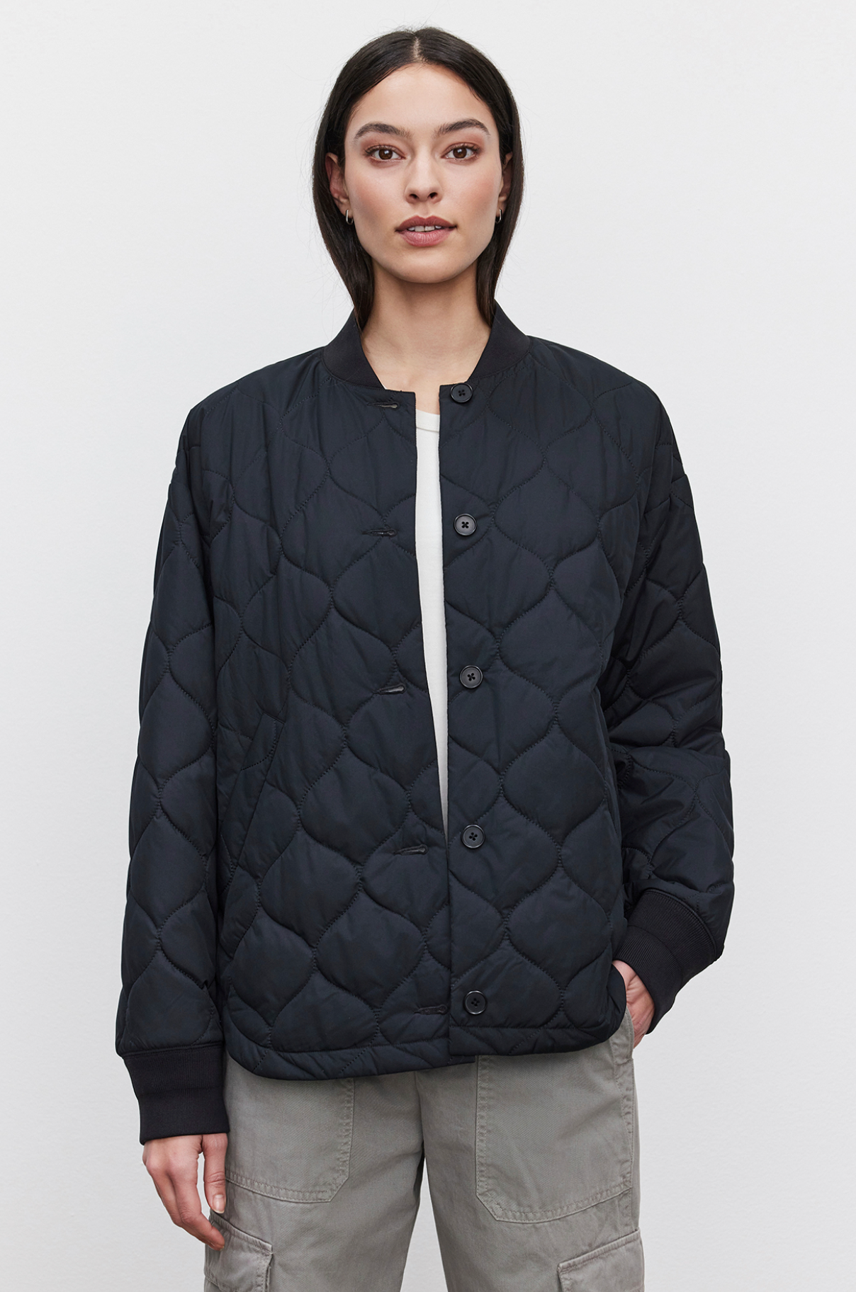 Carie Quilted Jkt black