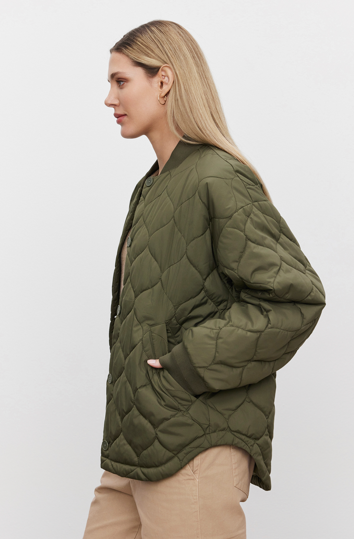 Carie Quilted Jkt army