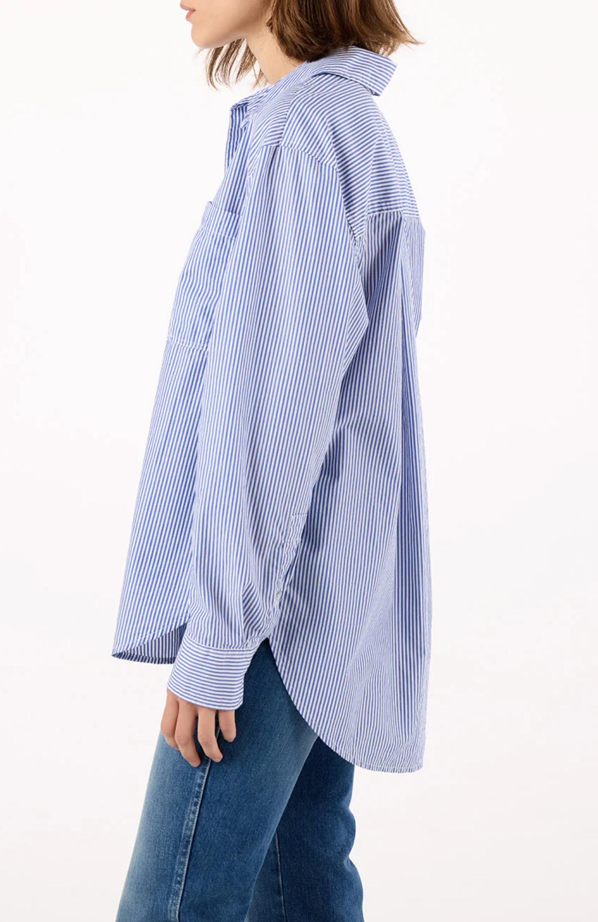 Oversize Ruth in blue stripe