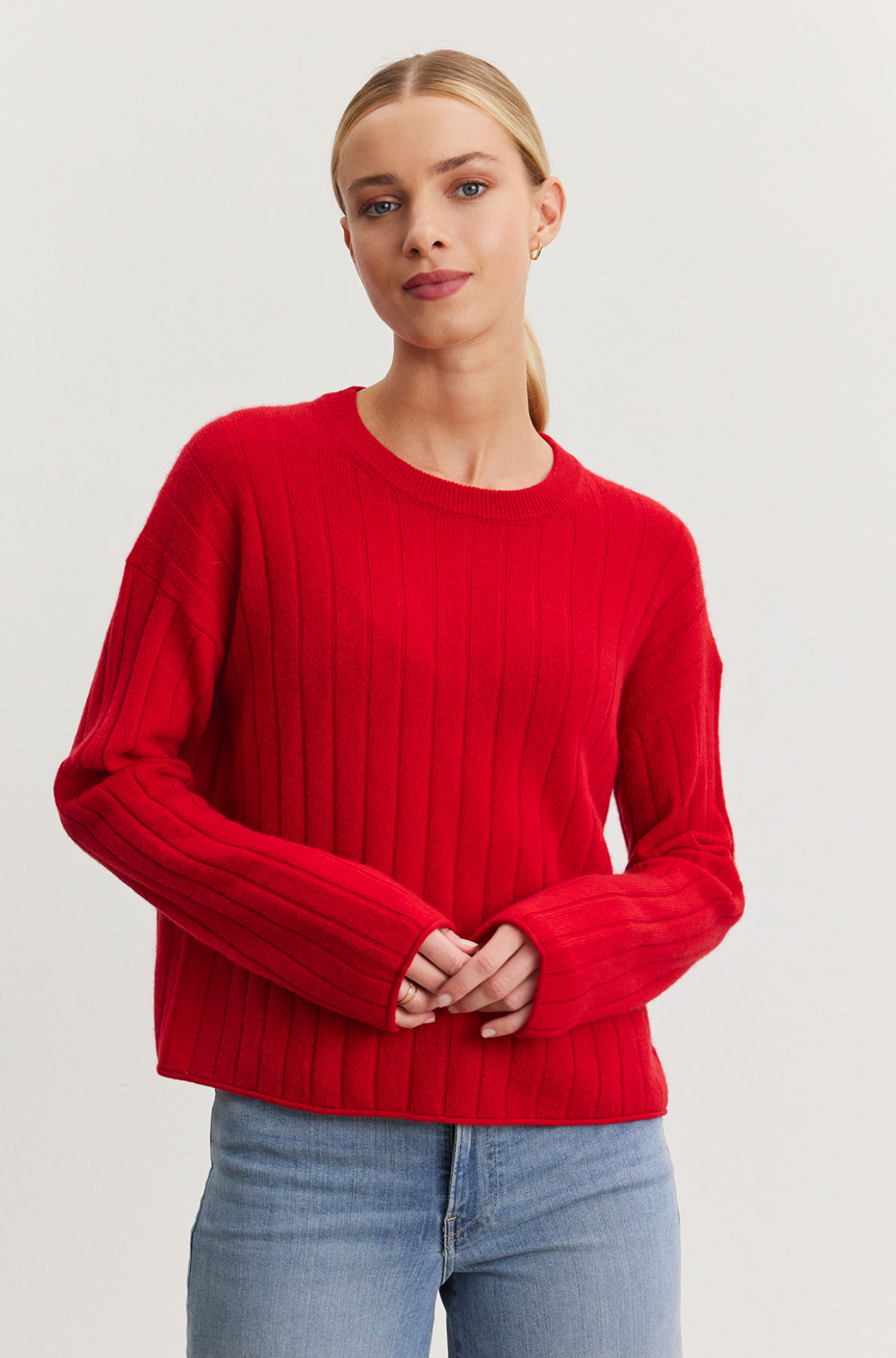 Monica cashmere in red