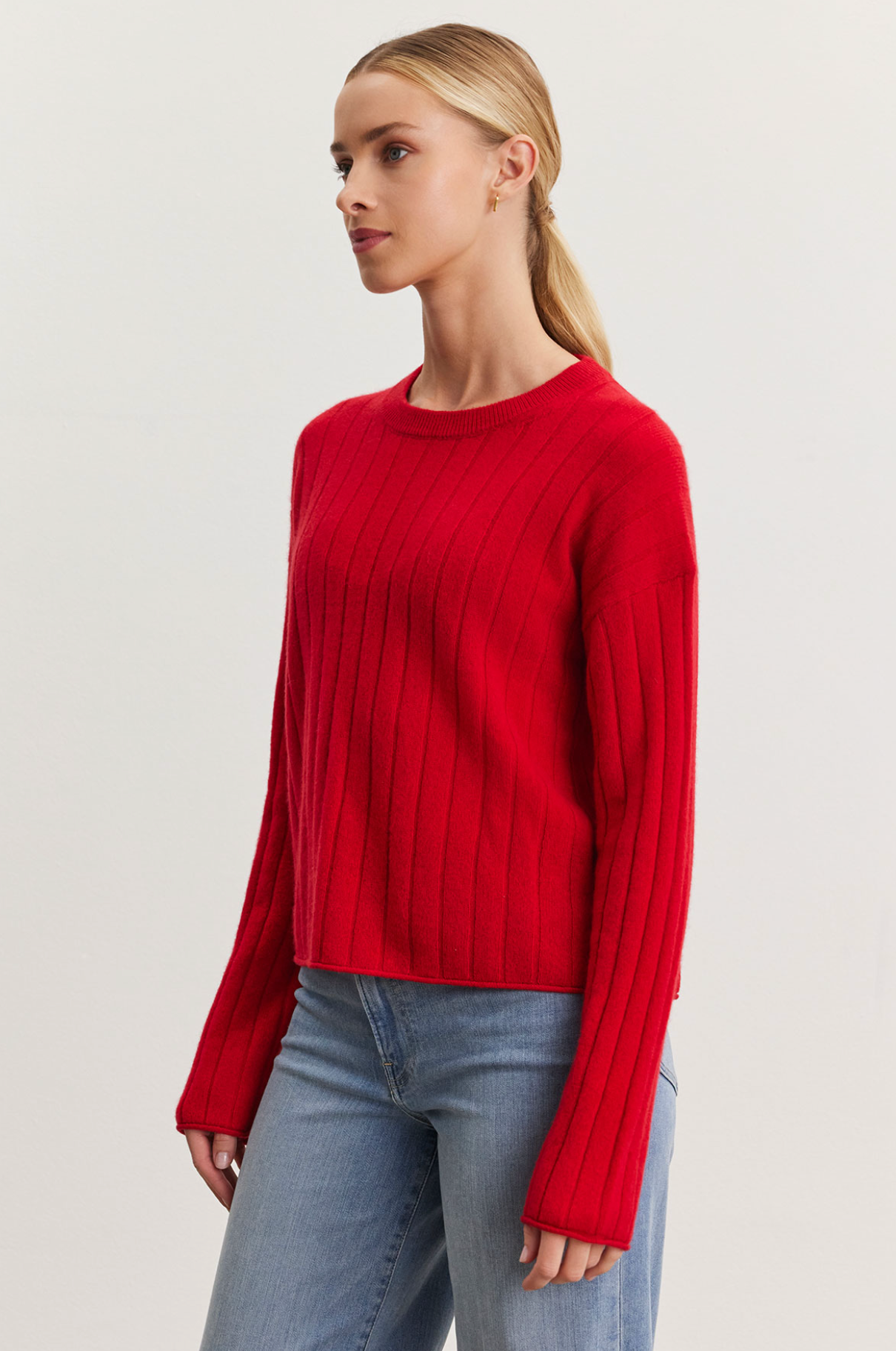 Monica cashmere in red