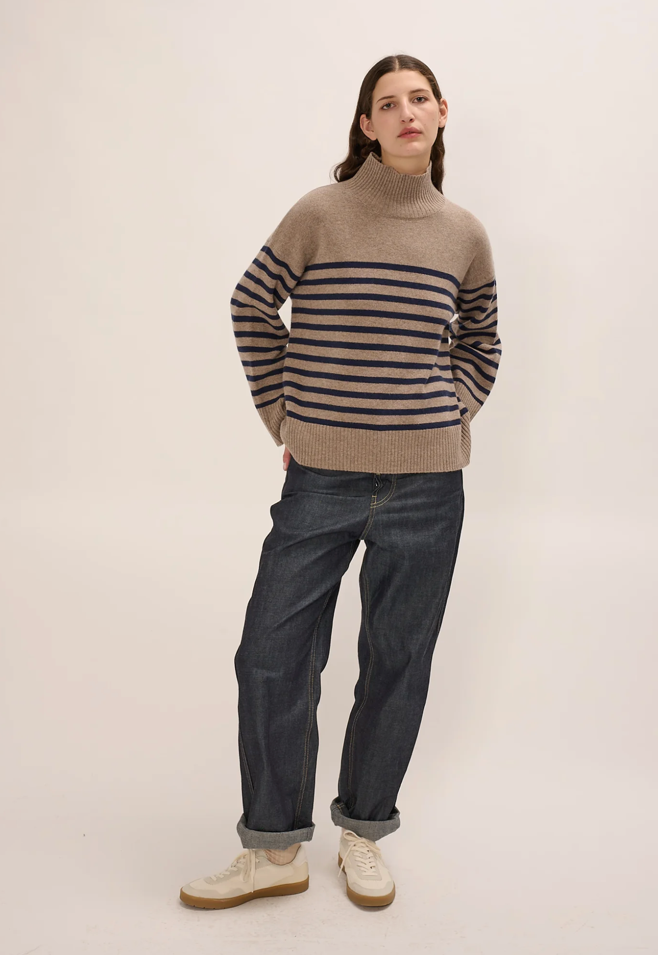 Paige Sweater brown/navy