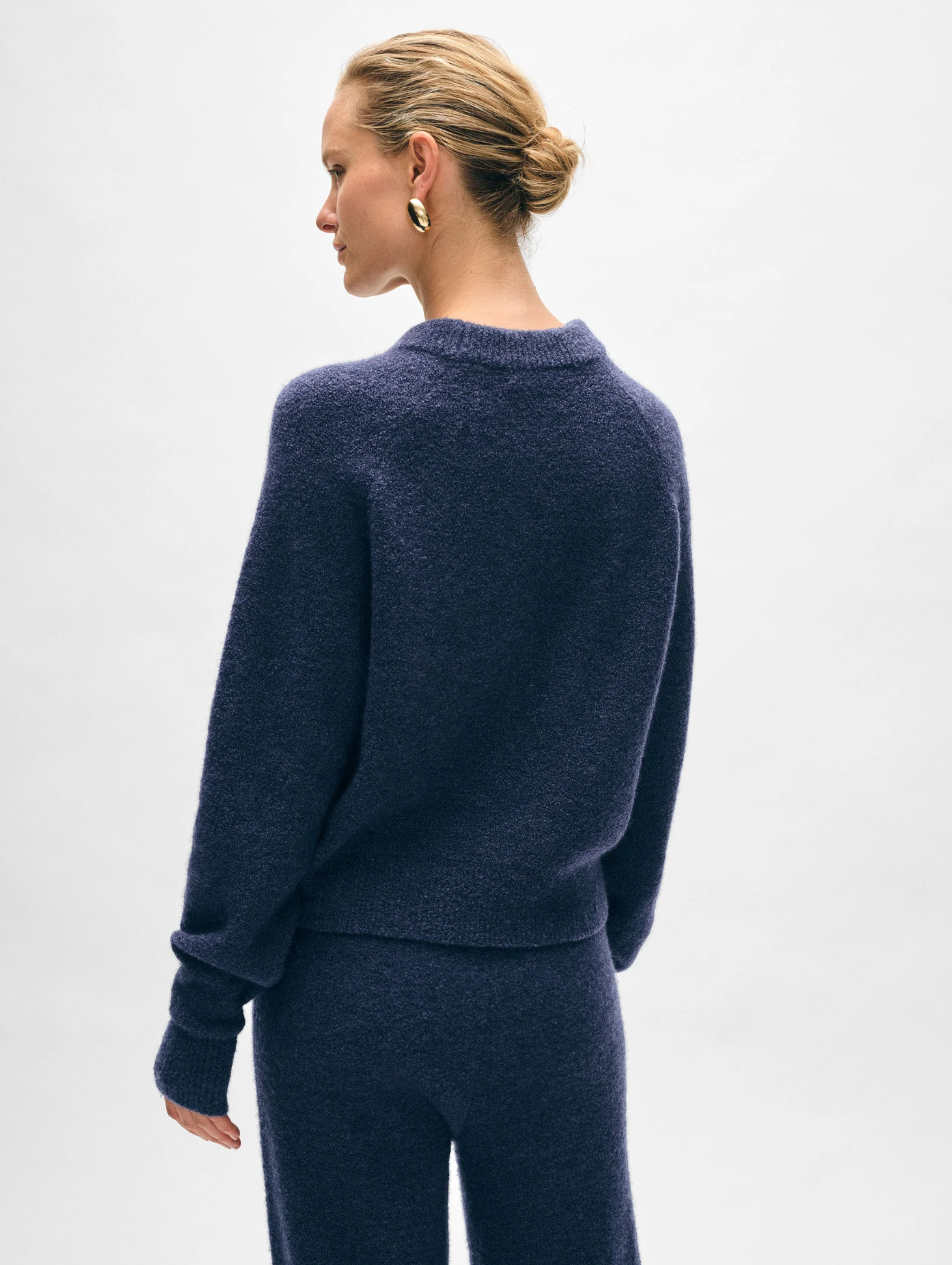 Boucle sweatshirt navy