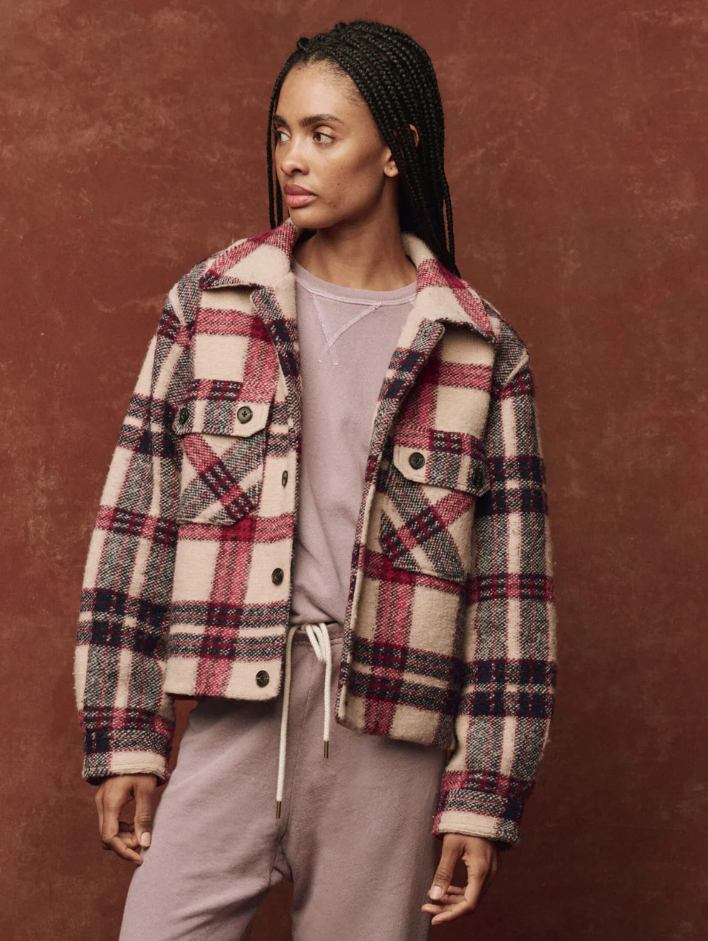 The Smith Jacket in Larkspur plaid