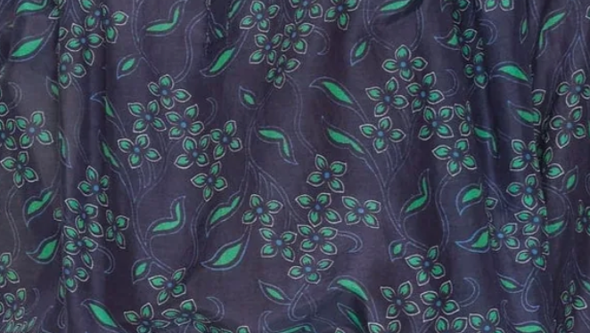 print in navy/green