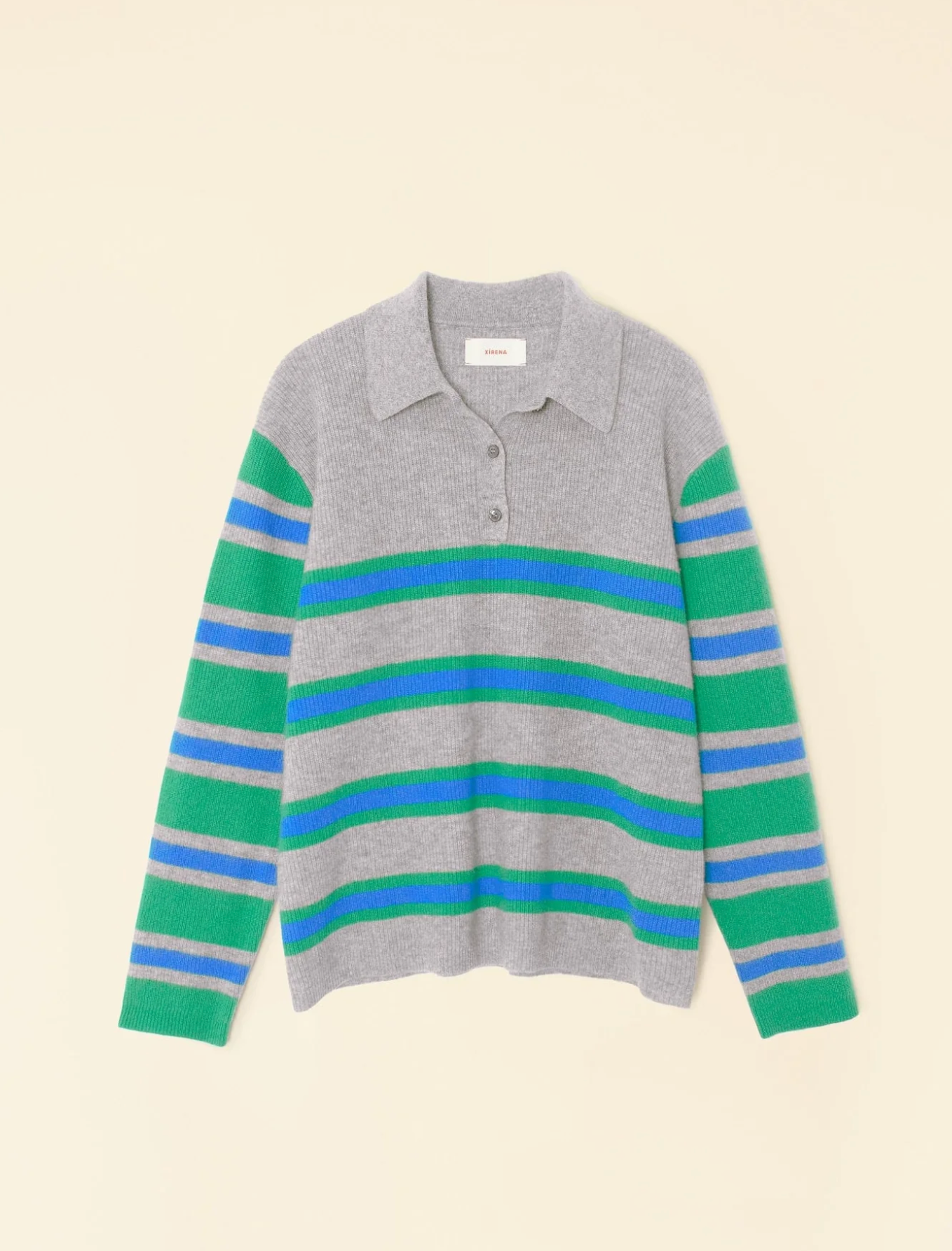 Maude sweater grey/green/blue