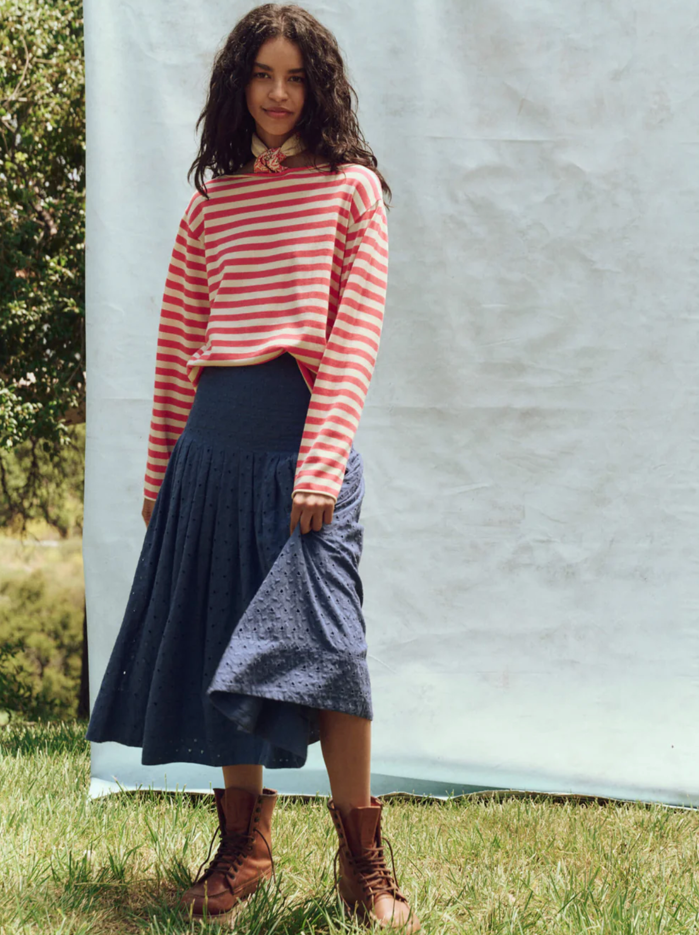 Sailor Sweater punch stripe | The Great | MARKET 