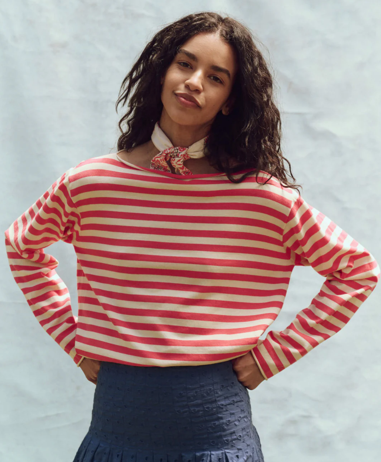 Sailor Sweater punch stripe | The Great | MARKET 