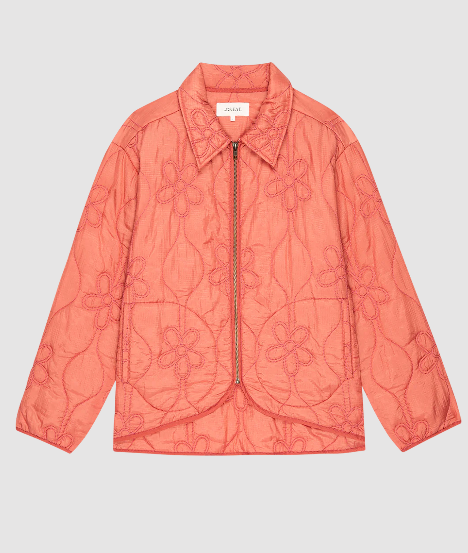 Daisy Quilted Jacket | The Great punch colorway