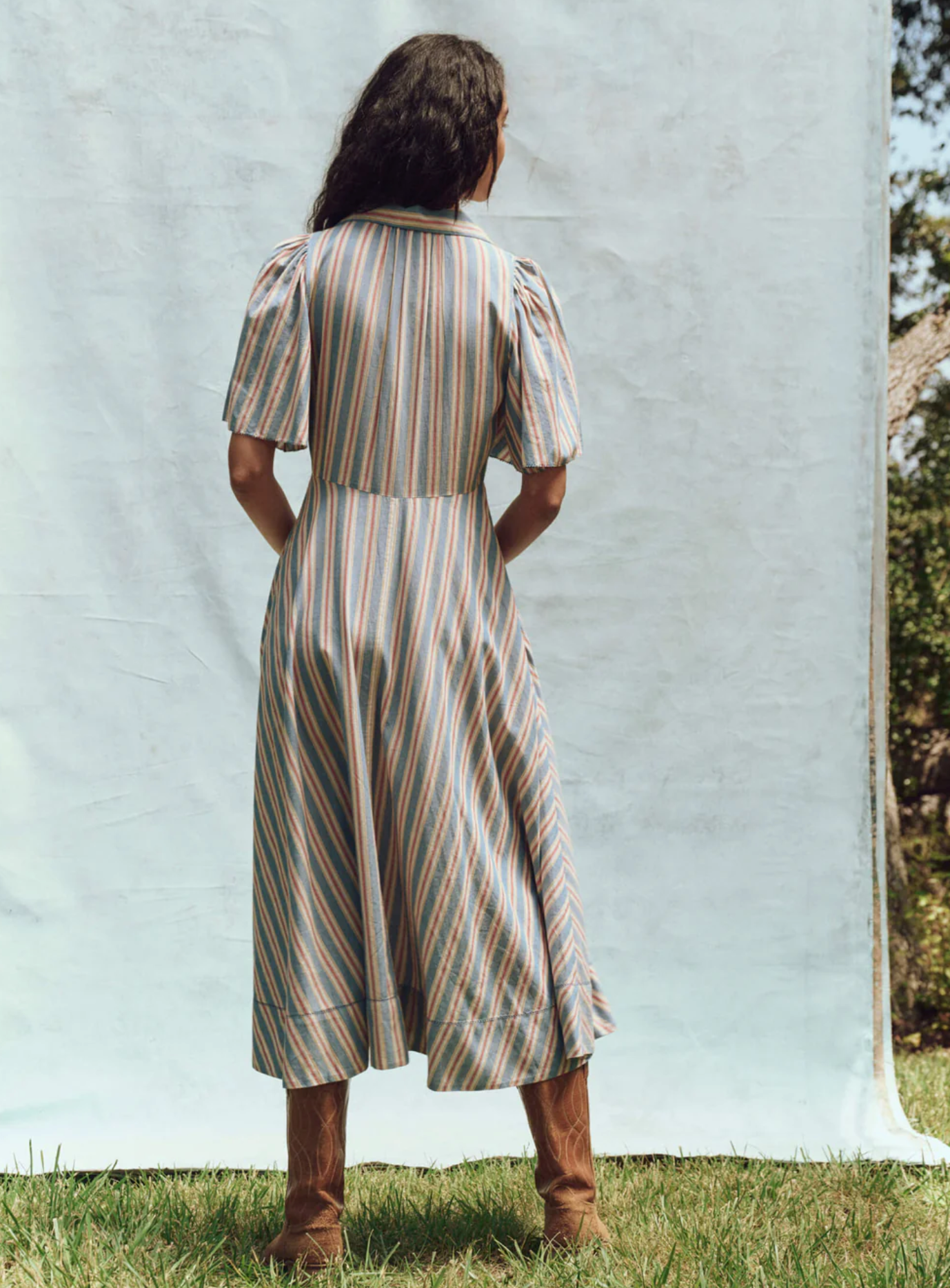 The great. Bridge Dress Frontier stripe | MARKET