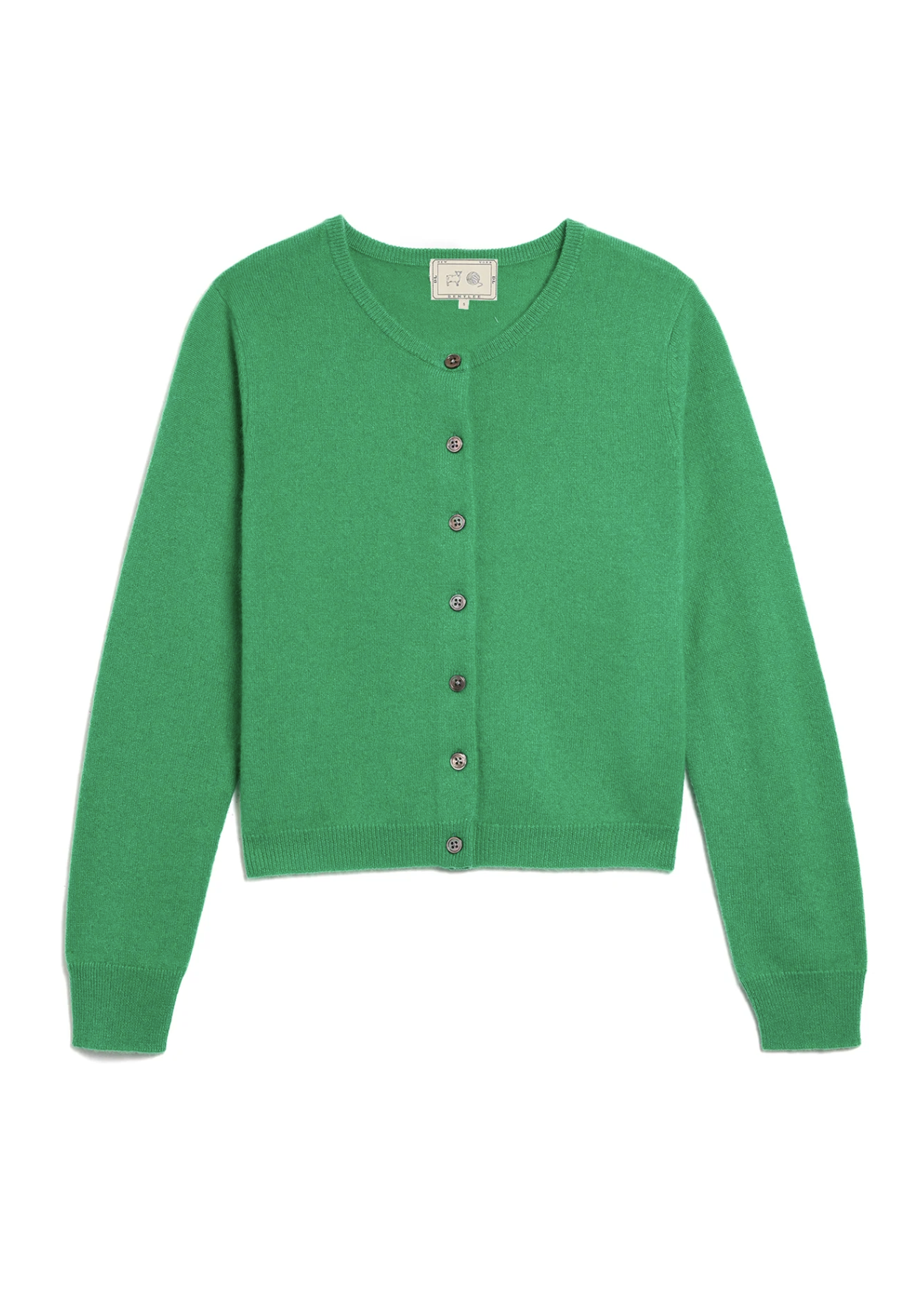 Ava Cardigan green. Demy Lee. MARKET 