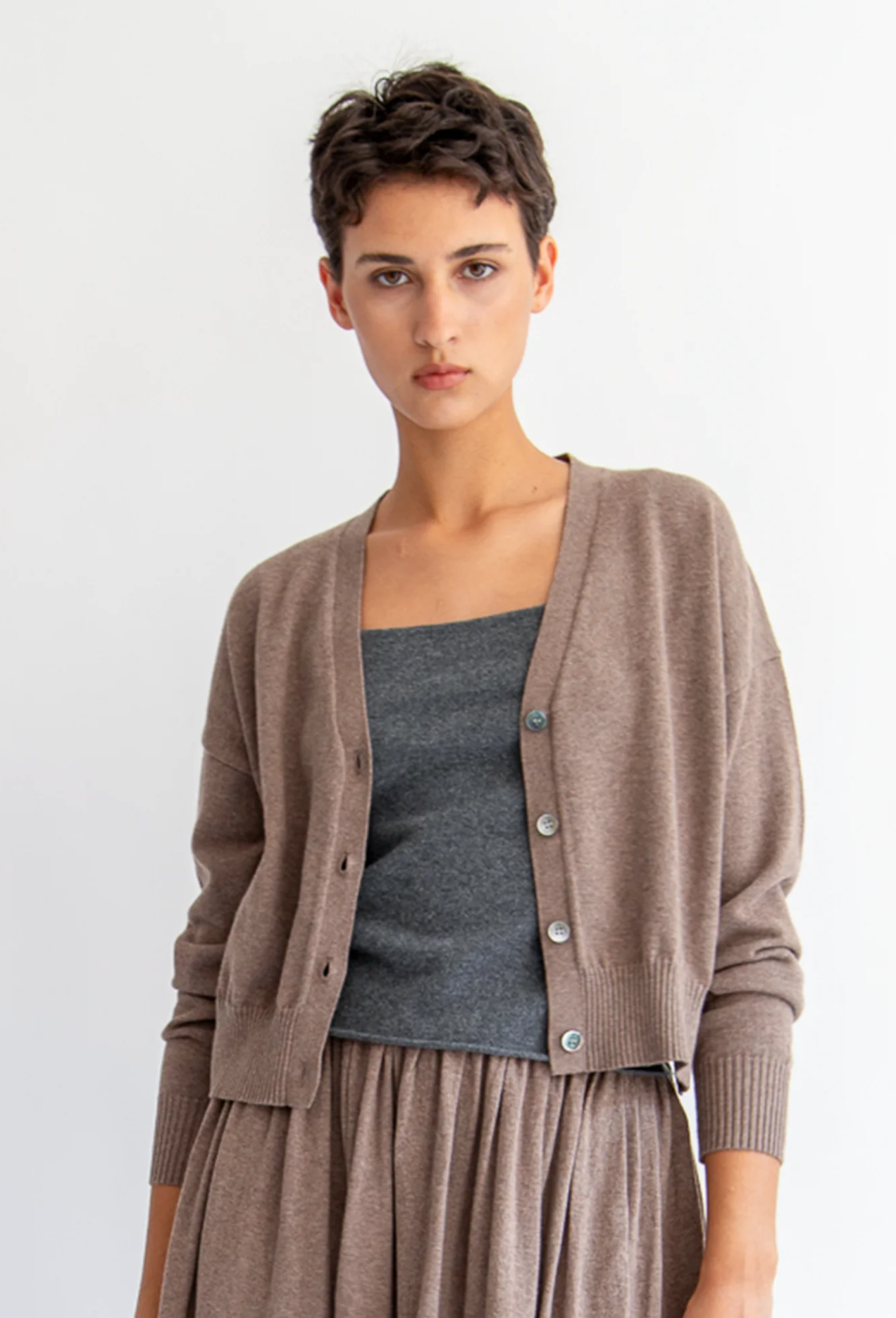 Lola Cardi | Demy Lee | non-dye beige/marled brown