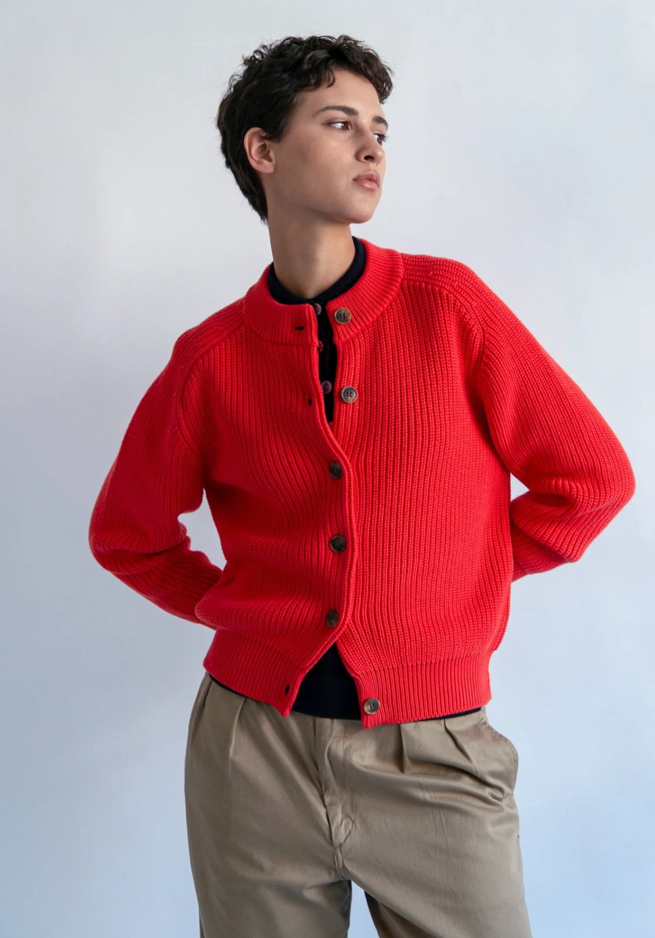 Audrey Cardigan vermillion/red