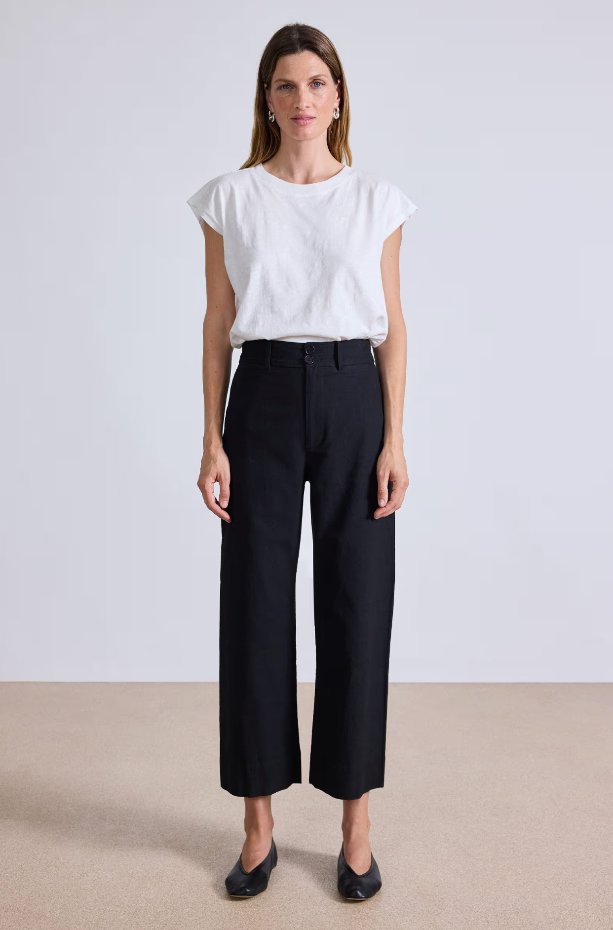 Classic Merida Pant Black. Apiece Apart. MARKET 