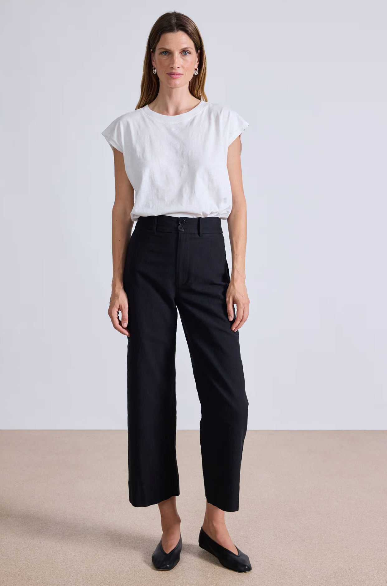 Classic Merida Pant Black. Apiece Apart. MARKET 