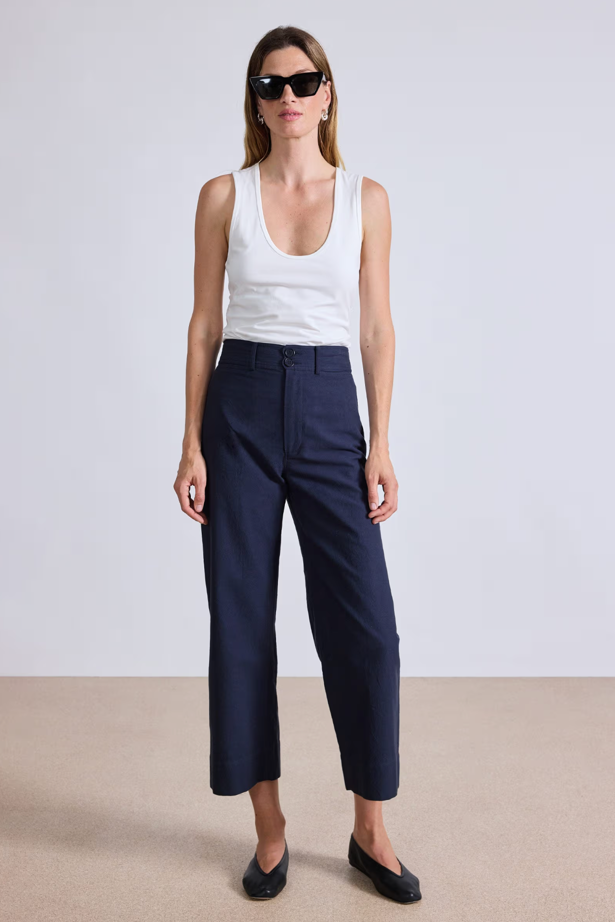 Classic Merida Pant Navy. Apiece Apart. MARKET 