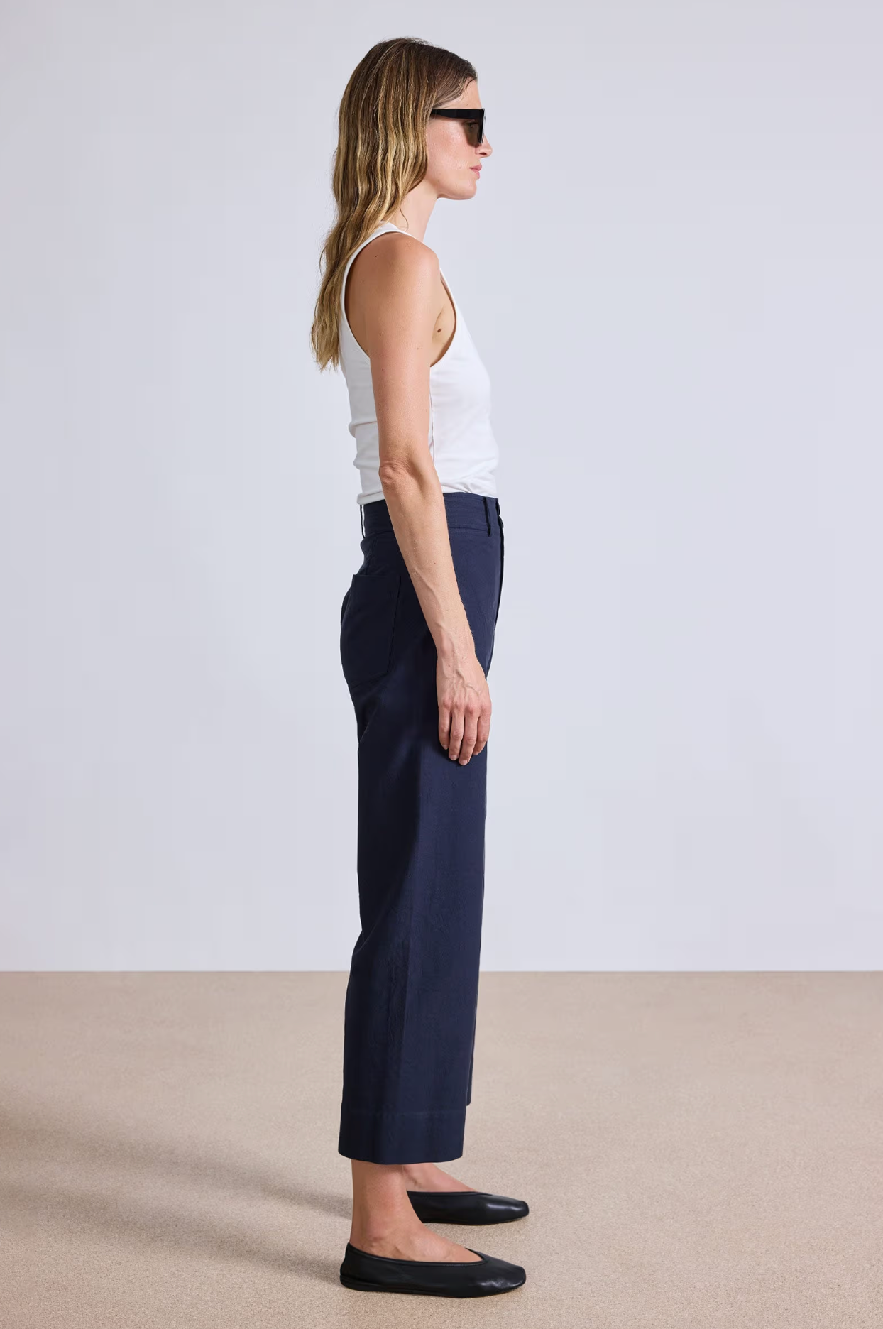 Classic Merida Pant Navy. Apiece Apart. MARKET 