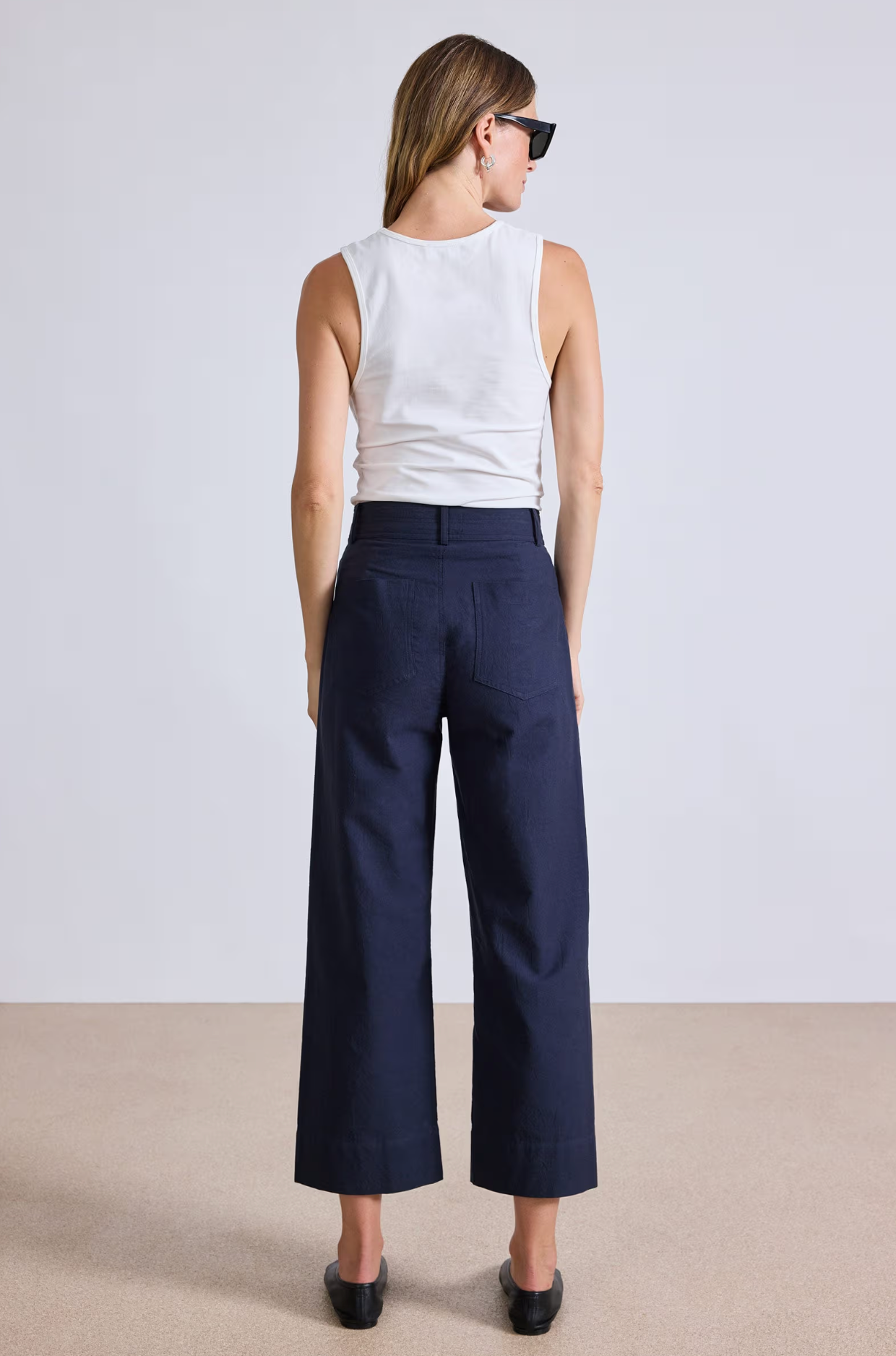 Classic Merida Pant Navy. Apiece Apart. MARKET 