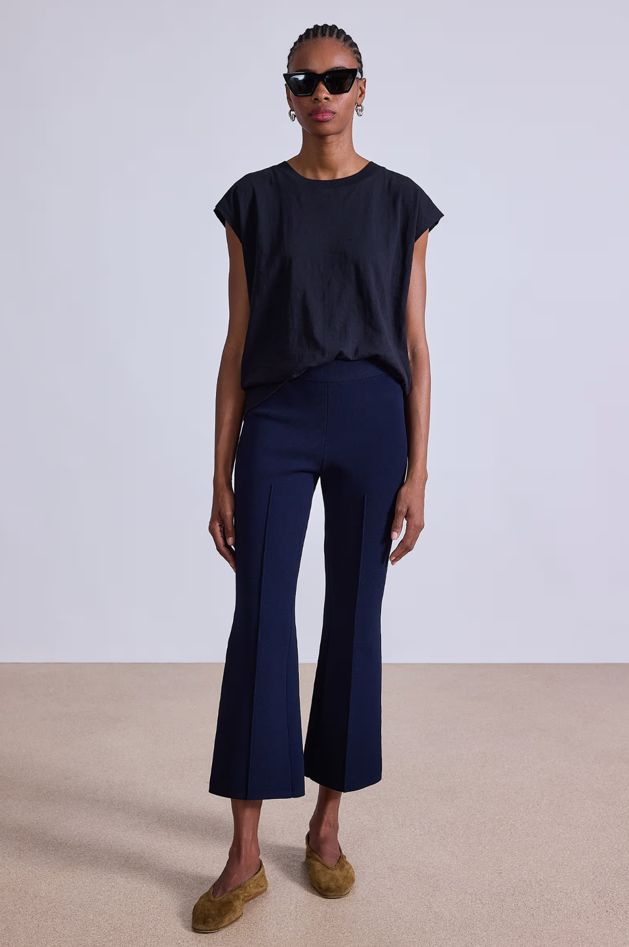 Rene pullon pant navy. apiece apart. MARKET 