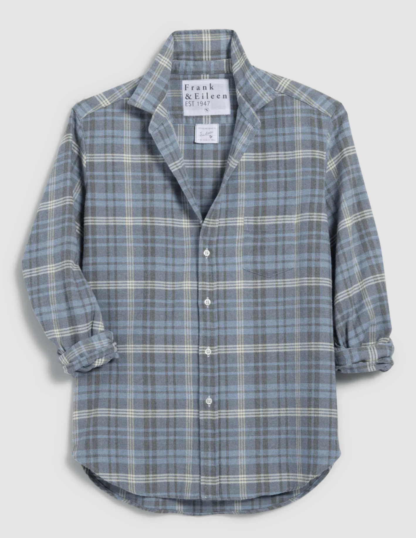 Flannel grey/blue plaid | frank & eileen  | MARKET 