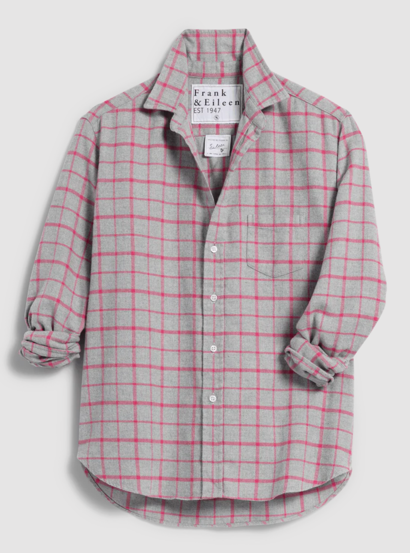 Flannel grey pink plaid | Frank & Eileen | MARKET 