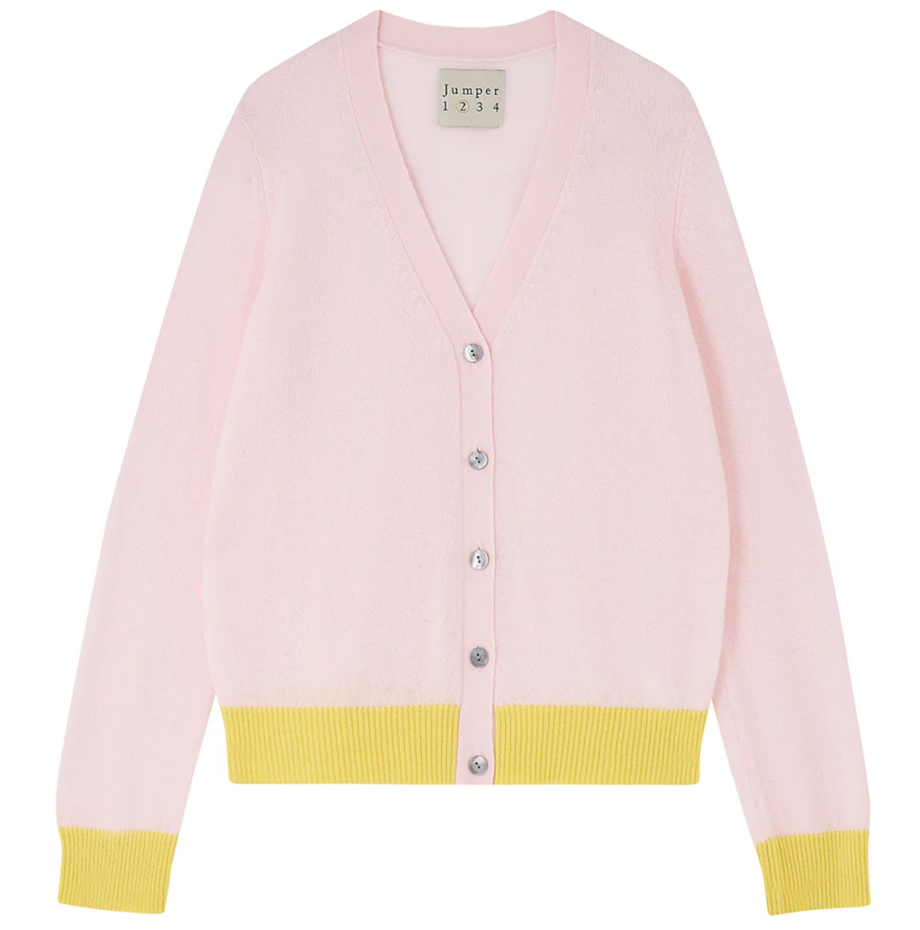 Contrast cardi pink lemonade | Jumper 1234 | MARKET 