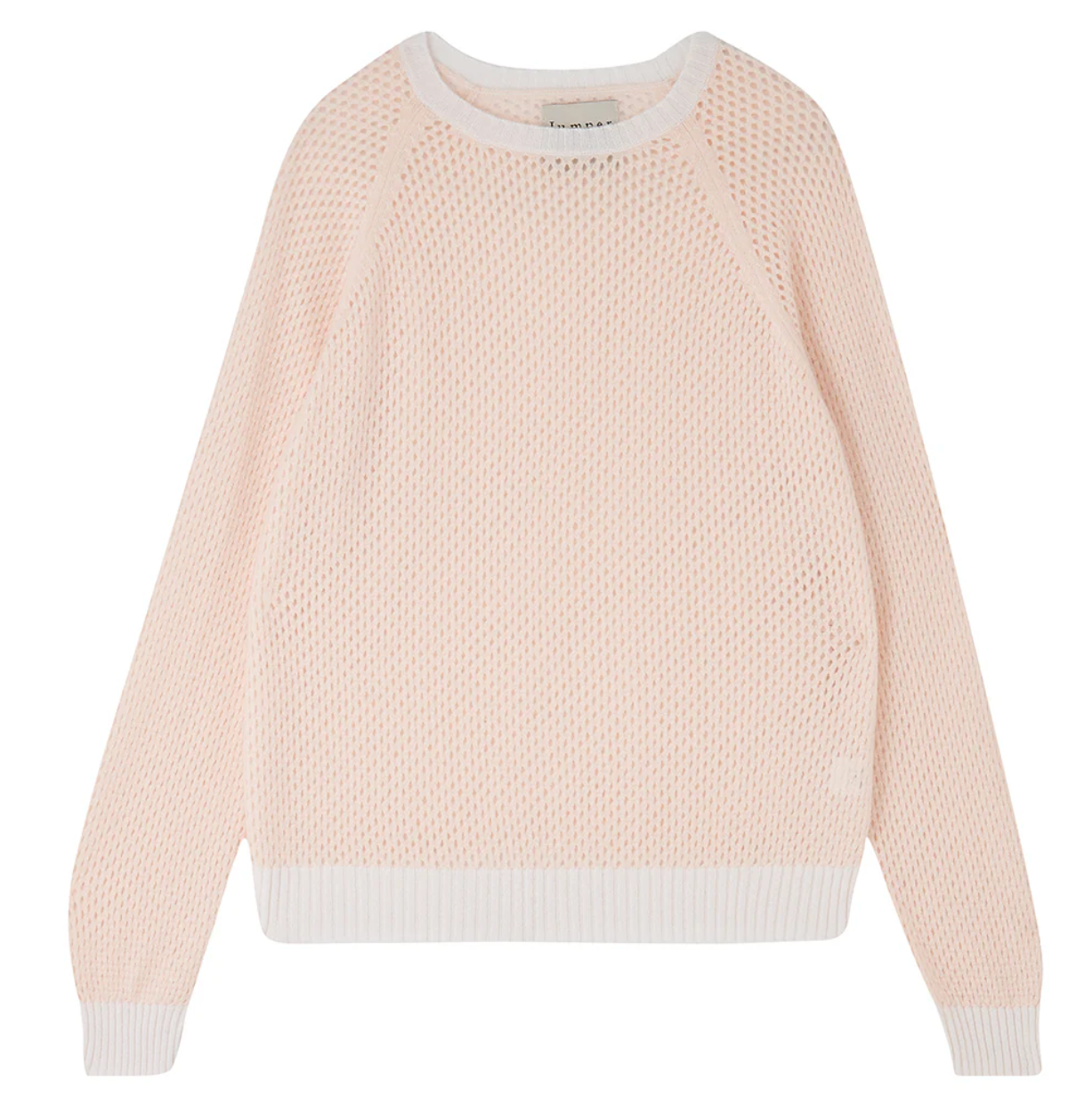 Holey contrast sweater pale | Jumper 1234 | MARKET 