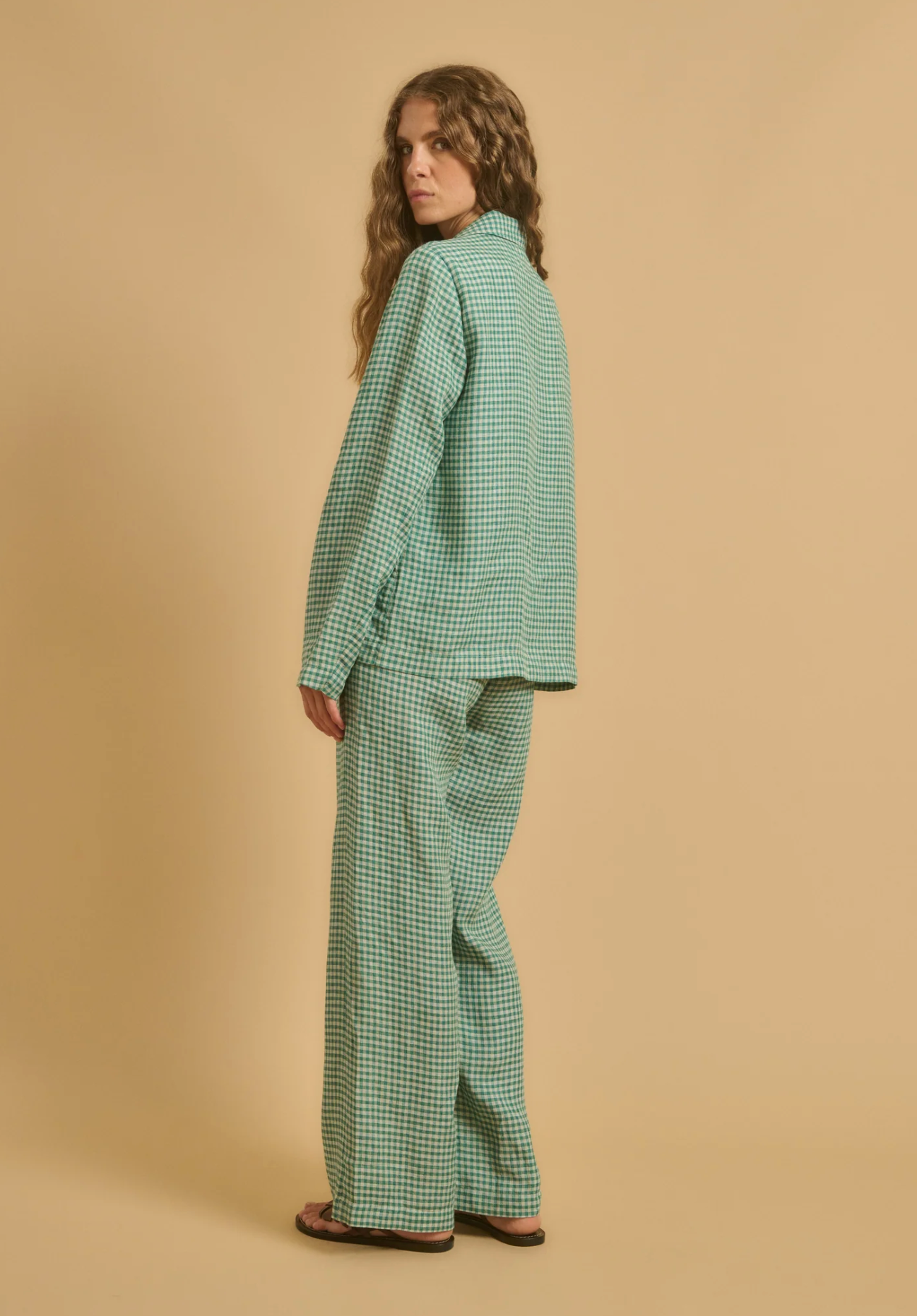 Votro jacket Vert check | Diega | MARKET 