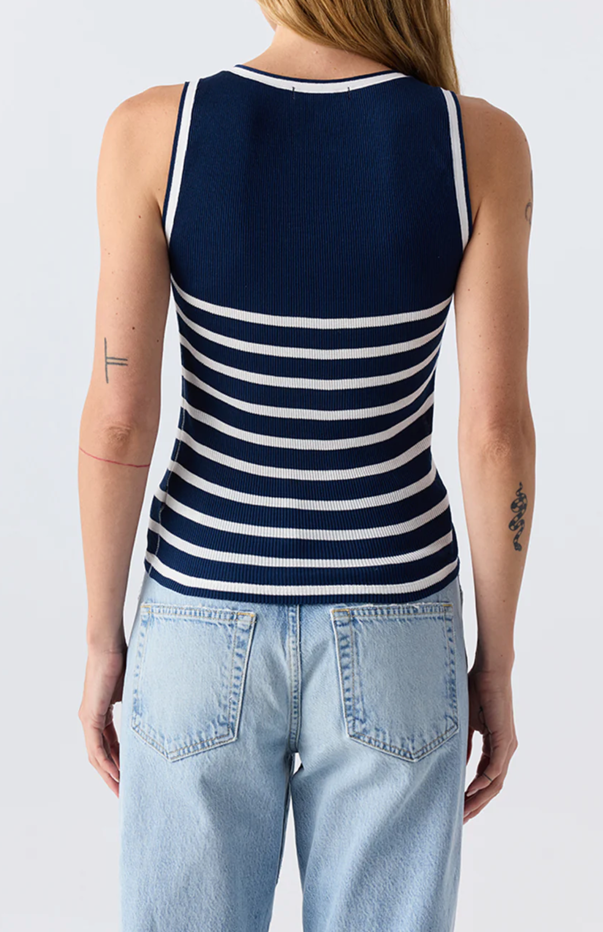 Lady Love Tank neptune/white | Amo | MARKET