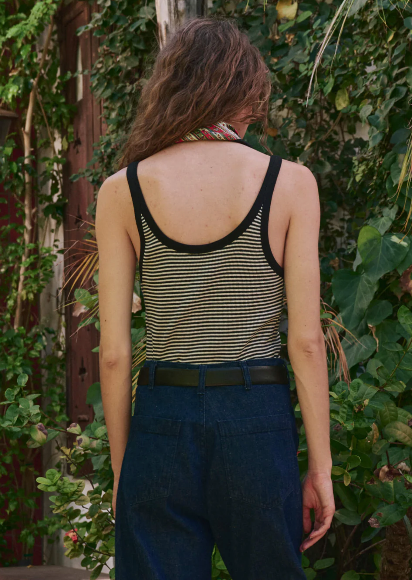 The Henley Slim Tank Black stripe | The Great | MARKET 