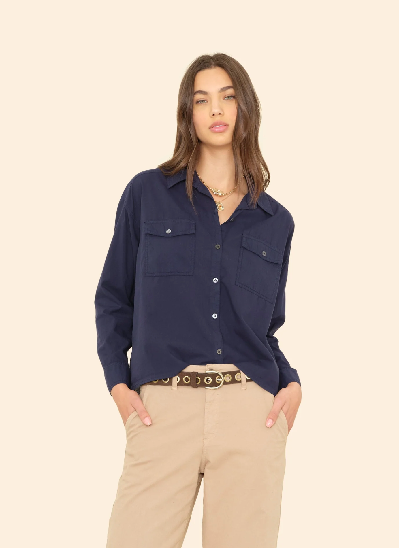 Archie shirt navy | Xirena | MARKET