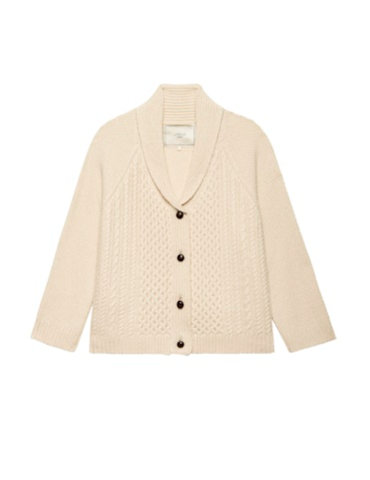 Cashmere lodge cardi cream | The Great | MARKET