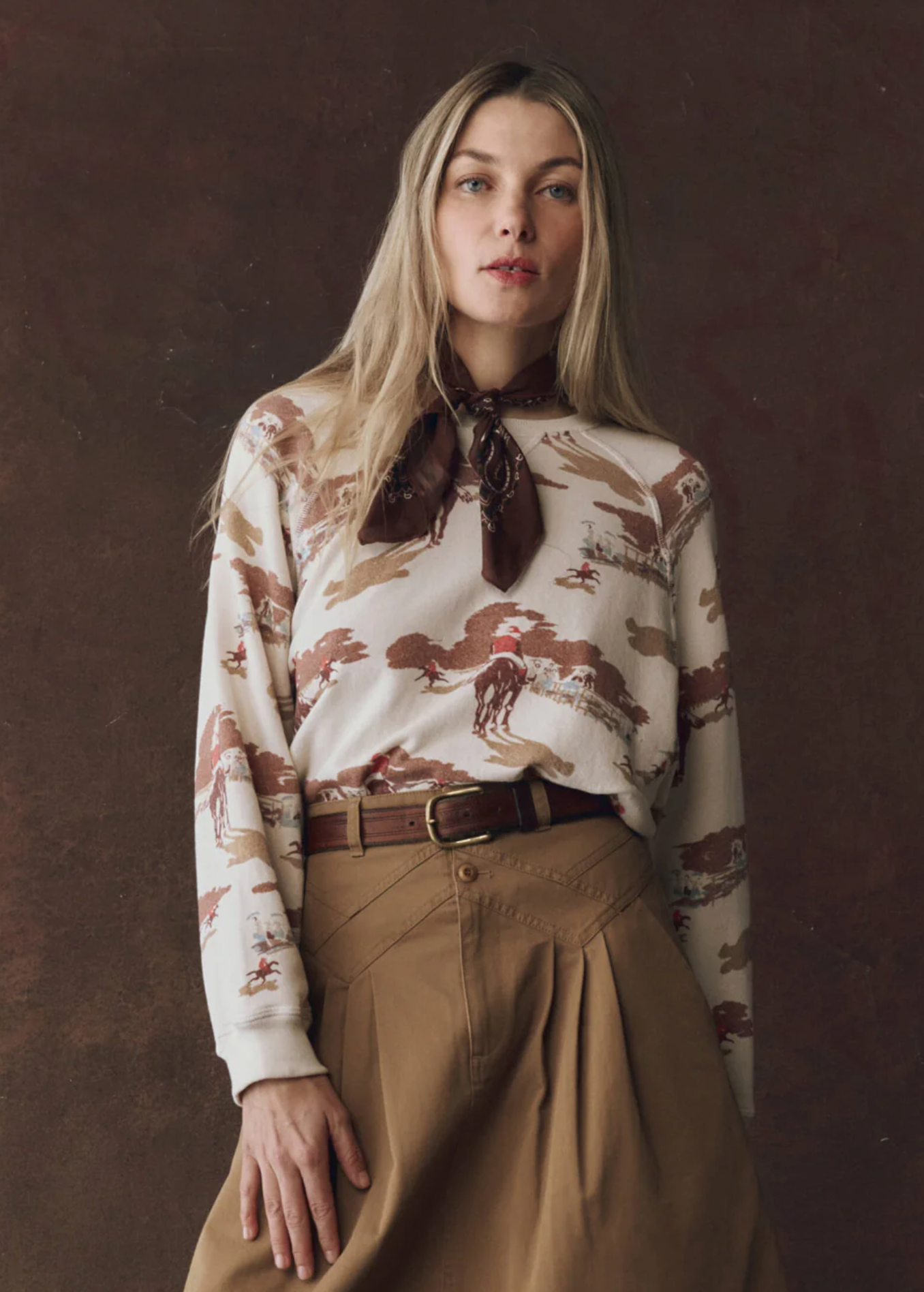 Riding horses slouch sweatshirt | The Great | MARKET